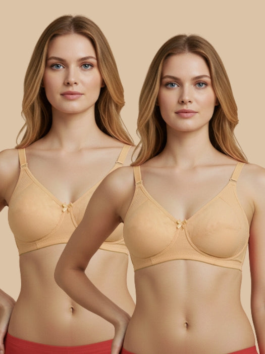 HSB#023 Side Support Bra - Skin and Skin - 2 Pcs Pack