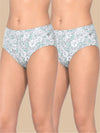 #806 Panties IE High Waist - White and White Combo - 2 Pcs Pack