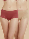 #644 Boyleg - Shorty - Coral and Skin Combos - 2 Pcs Pack