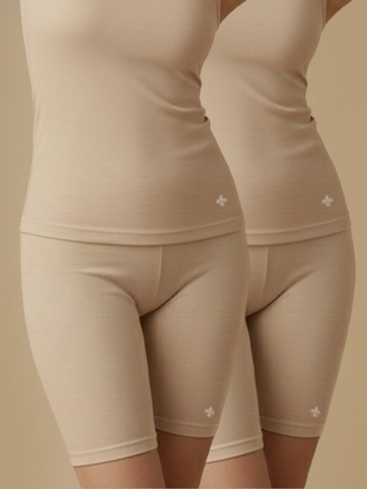 #653 Cycling Shorts - Skin and Skin Combos - 2 Pcs Pack