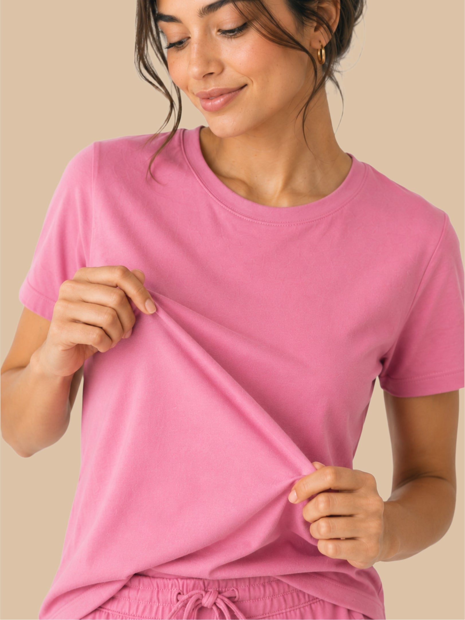 #725 Premium Pyjama Set - Light Pink - 1 Piece Set