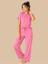#725 Premium Pyjama Set - Light Pink - 1 Piece Set