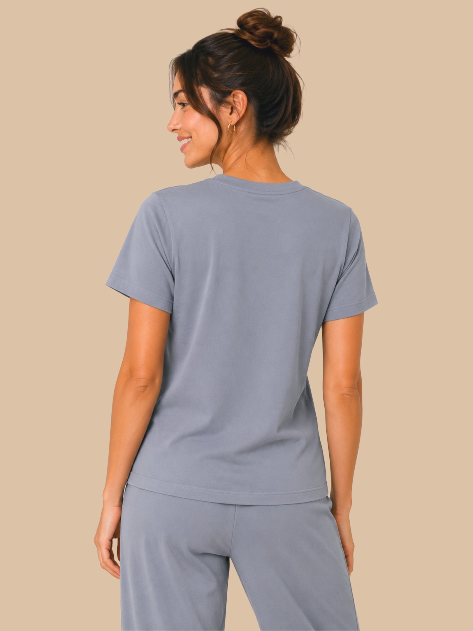 #725 Premium Pyjama Set - Smoke Grey  - 1 Piece Set