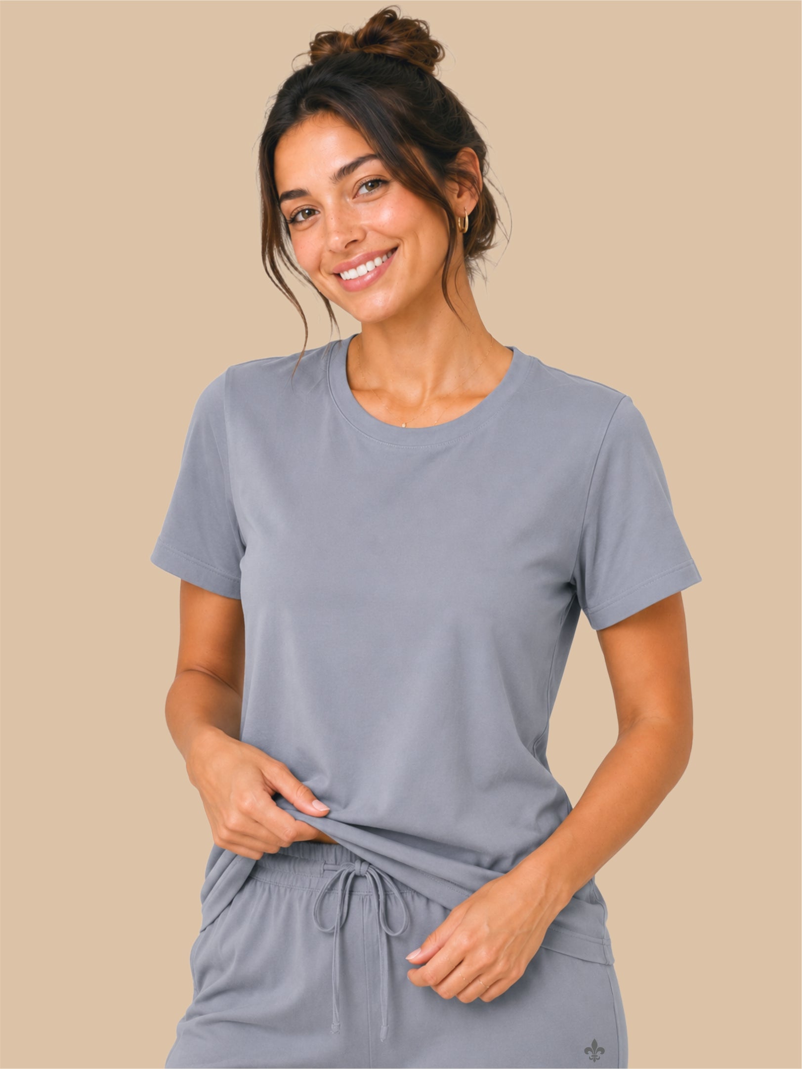 #725 Premium Pyjama Set - Smoke Grey  - 1 Piece Set
