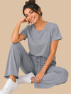 #725 Premium Pyjama Set - Smoke Grey  - 1 Piece Set