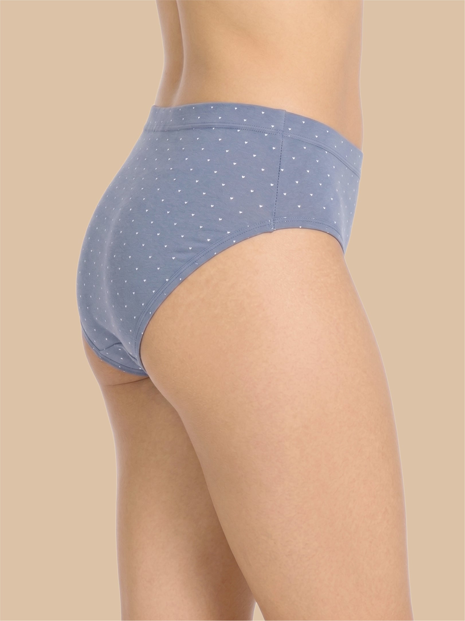 #707 Camisole Slip & High Waist Panty Set - Denim - 1 Pc Set