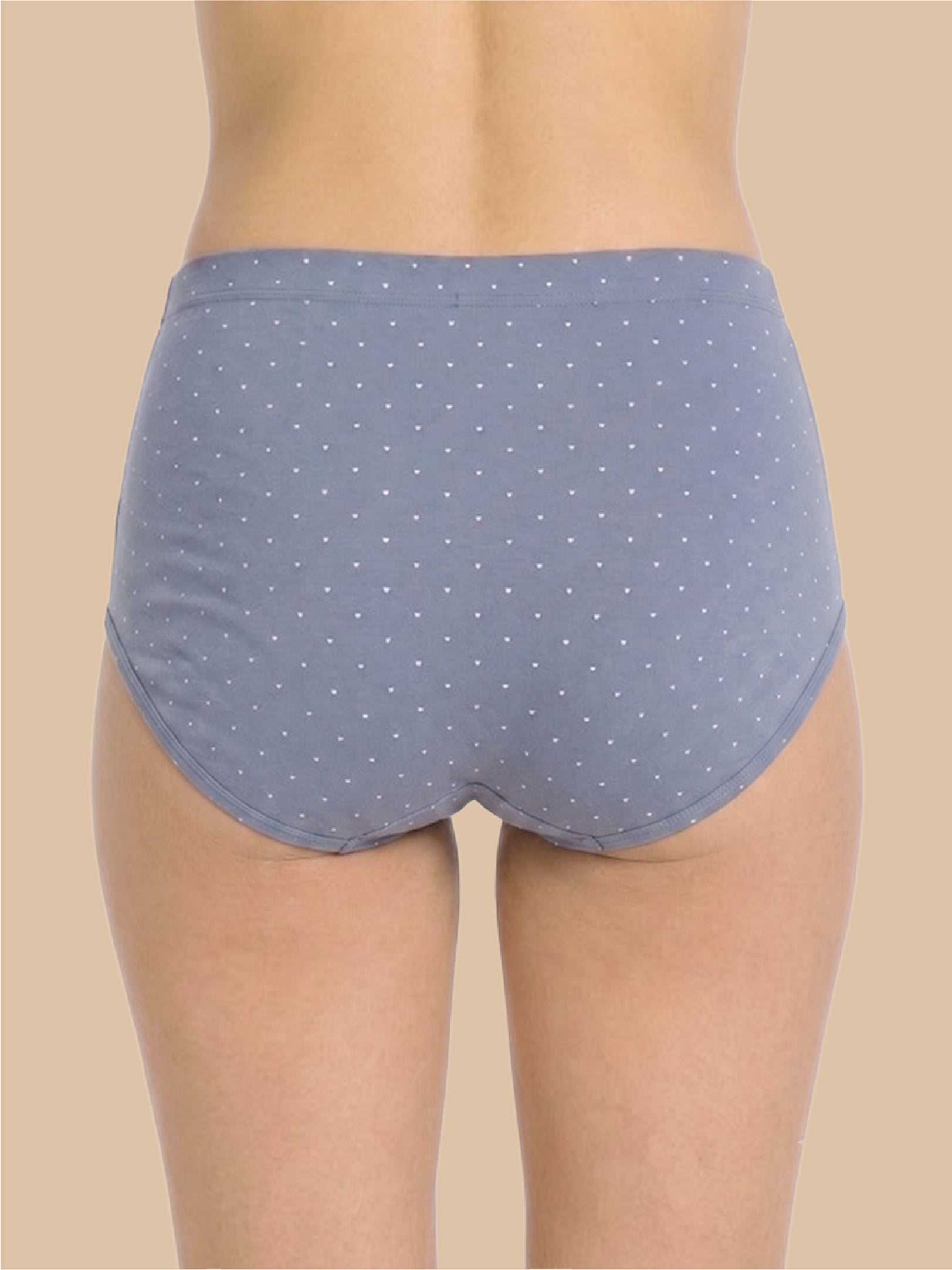 #806 Panties IE High Waist -Denim Blue and Denim Blue - 2 Pcs Pack