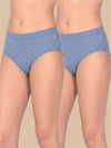 #806 Panties IE High Waist -Denim Blue and Denim Blue - 2 Pcs Pack