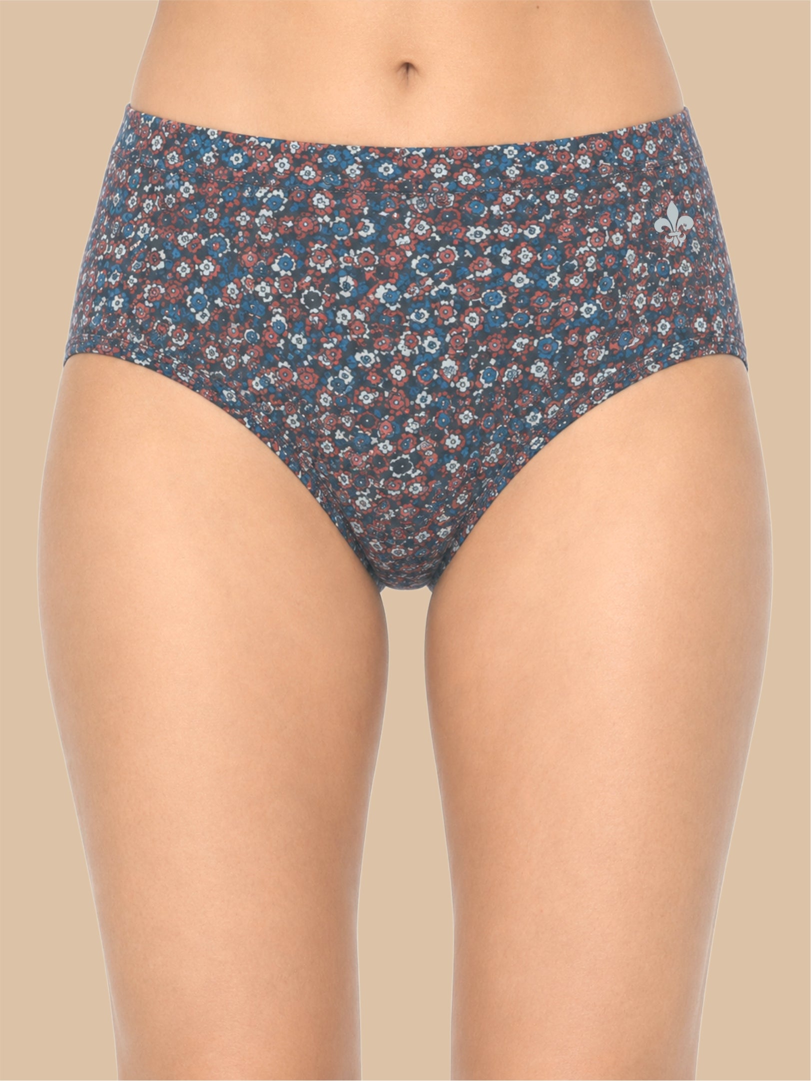 #806 Panties IE High Waist - Navy and Pink - 2 Pcs Pack