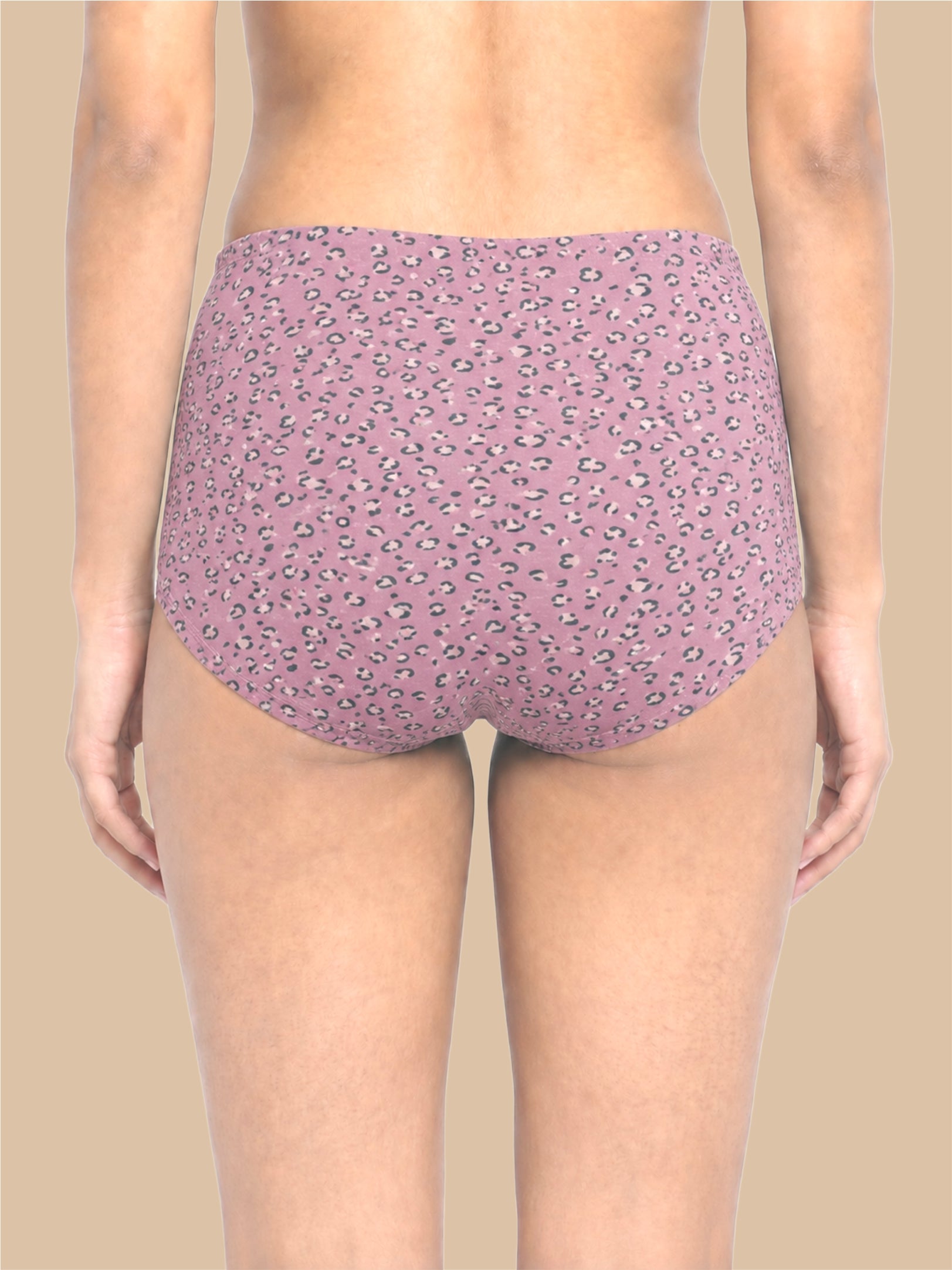 #806 Panties IE High Waist -Pink and Pink Combo - 2 Pcs Pack