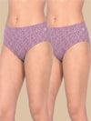 #806 Panties IE High Waist -Pink and Pink Combo - 2 Pcs Pack
