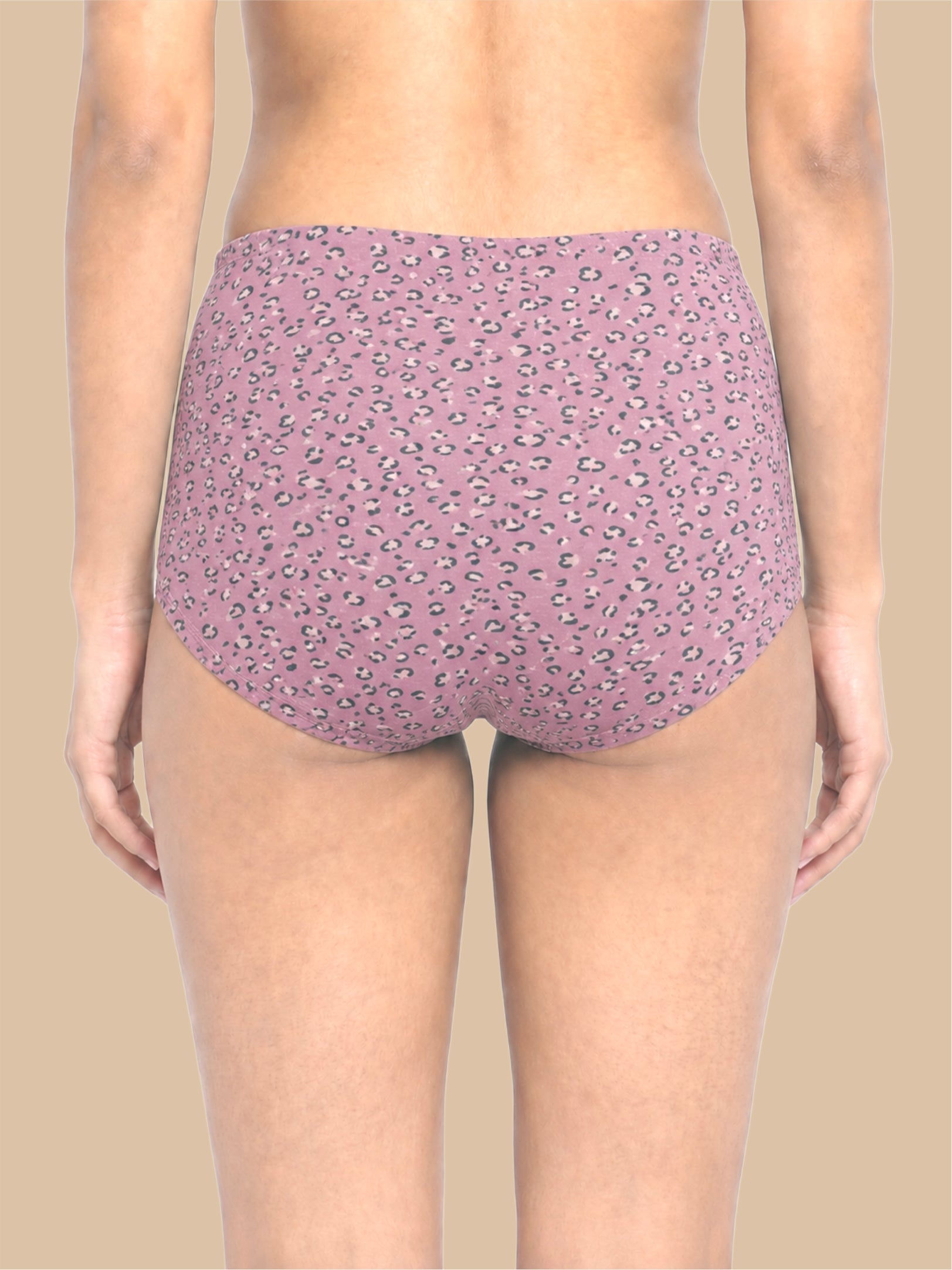 #806 Panties IE High Waist - Pink and Denim Blue - 2 Pcs Pack