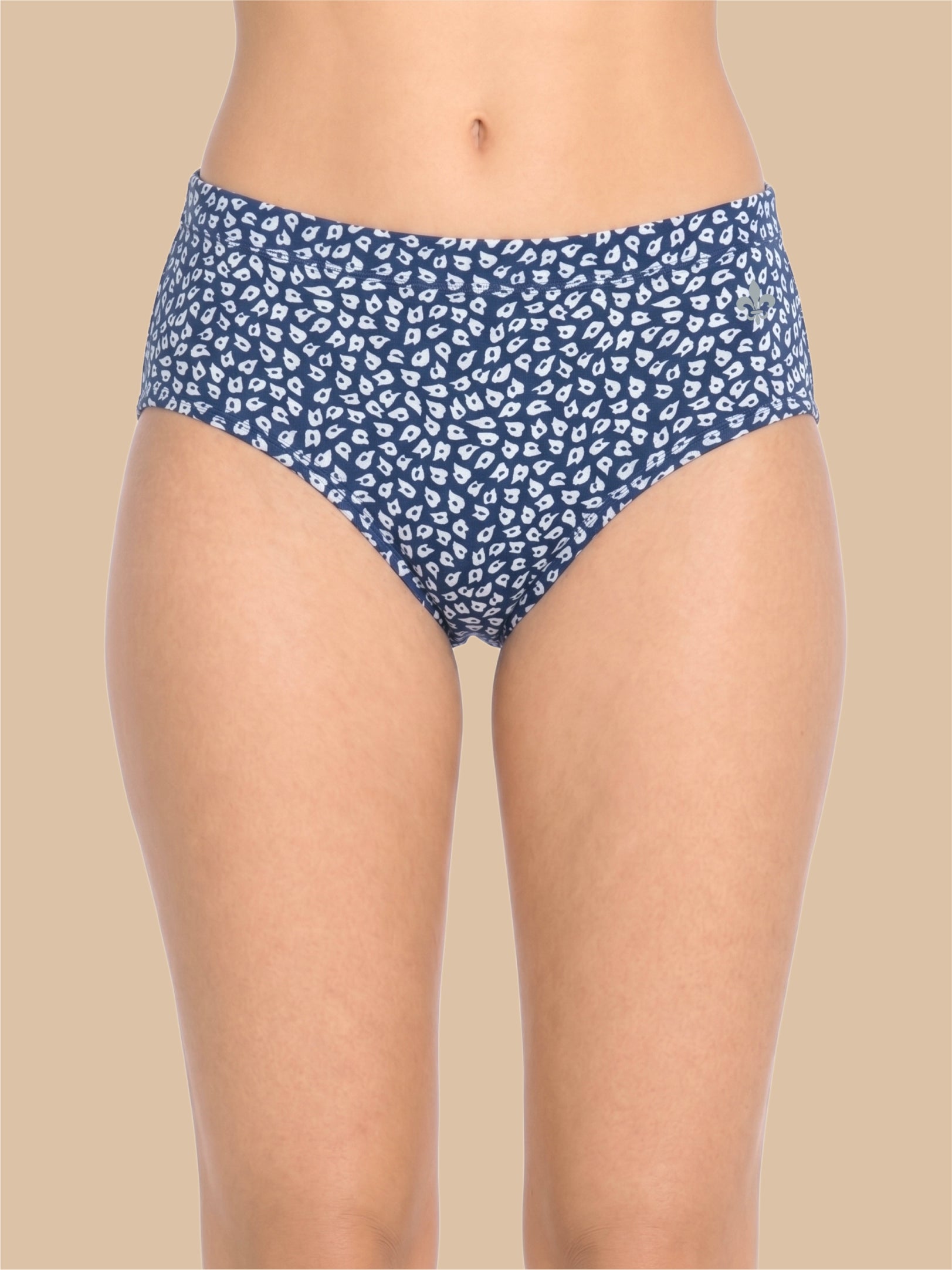 #806 Panties IE High Waist -Royal Blue and Royal Blue Combo - 2 Pcs Pack