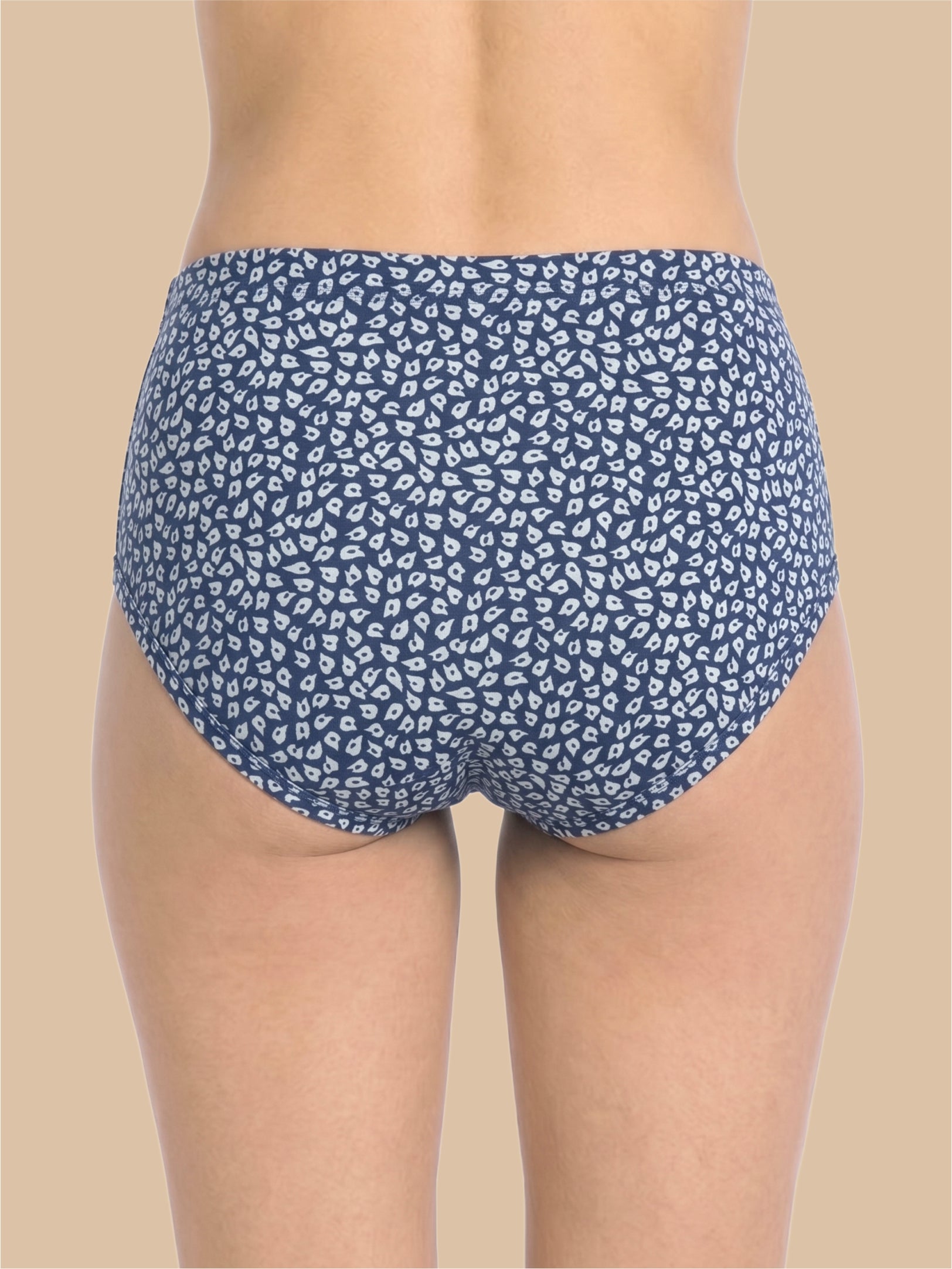 #806 Panties IE High Waist - Royal Blue and Pink - 2 Pcs Pack