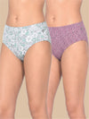 #806 Panties IE High Waist - White and Pink - 2 Pcs Pack