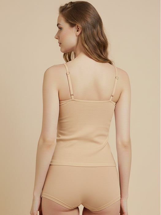 #662 Camisole Slip - Skin and White Combos - 2 Pcs Pack