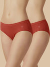 #635 Periods - Panty - Coral and Coral - 2 Pcs Pack