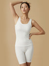 #653 Cycling Shorts - White - 1 Pcs Pack