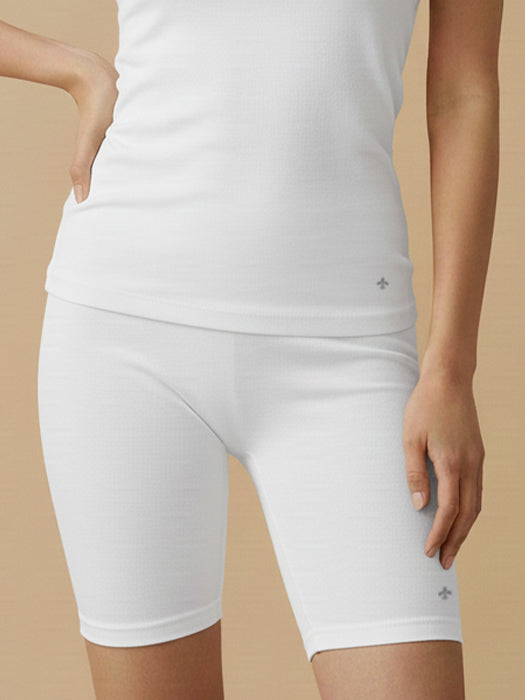 #653 Cycling Shorts - Black and White Combos - 2 Pcs Pack