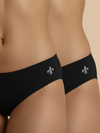 #608 Panty IE - Black and Black Combos - 2 Pcs Pack