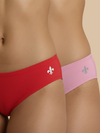 #608 Panty IE - Red and Coral Combos - 2 Pcs Pack