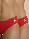 #608 Panty IE - Red and Red Combos - 2 Pcs Pack