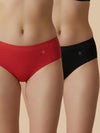 #626 Seamless - Panty - Red and Black Combos - 2 Pcs Pack