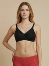 HSB#023 Side Support Bra - Black - 2 Pcs Pack